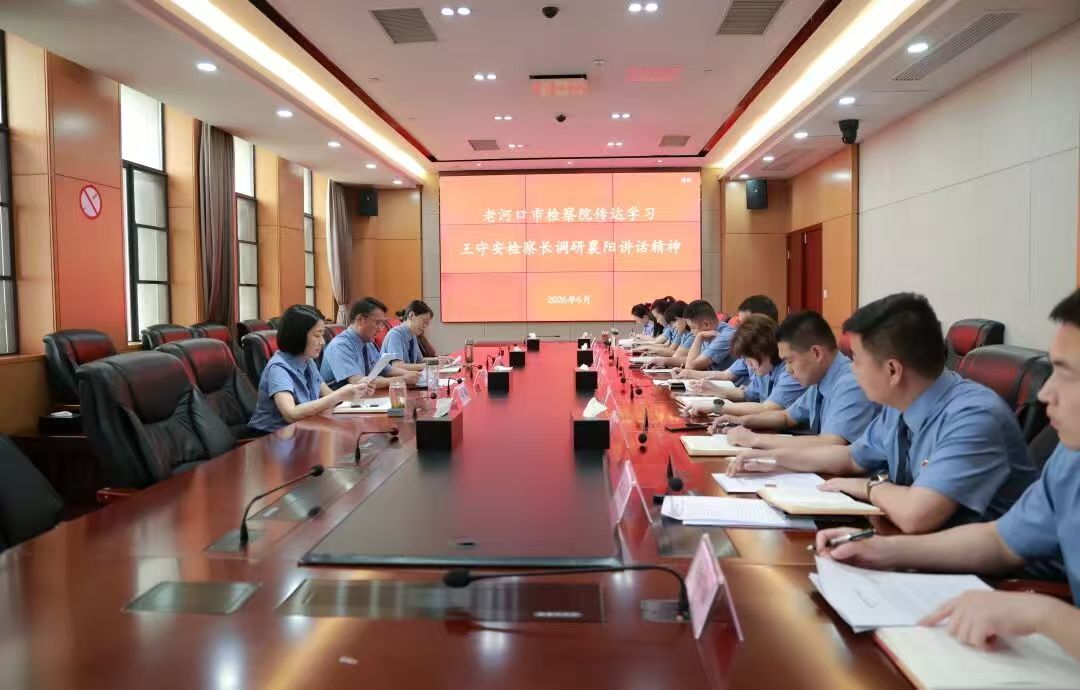 老河口市检察院召开党组（扩大）会专题传达学习王守安检察长调研襄阳讲话精神